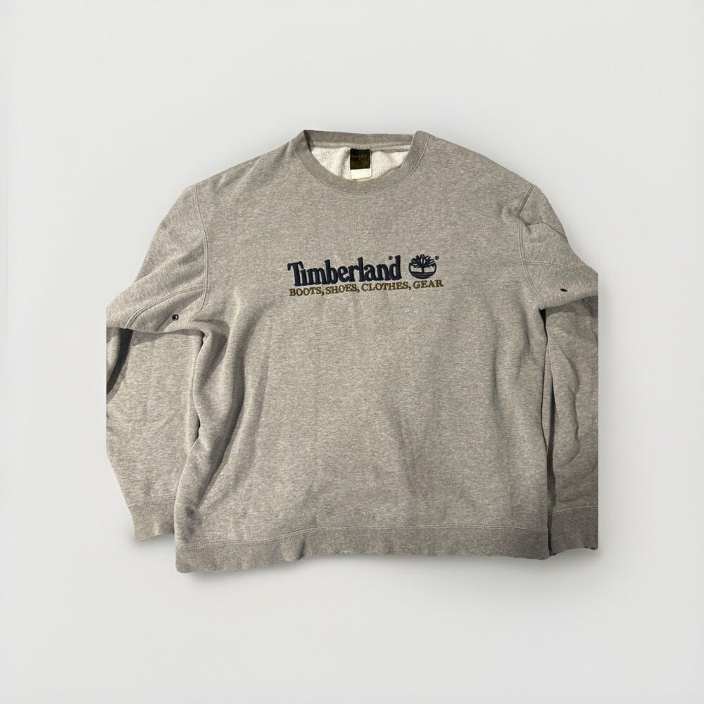 Vintage 90s Timberland embroidery Crewneck Sweatshirt Medium USA